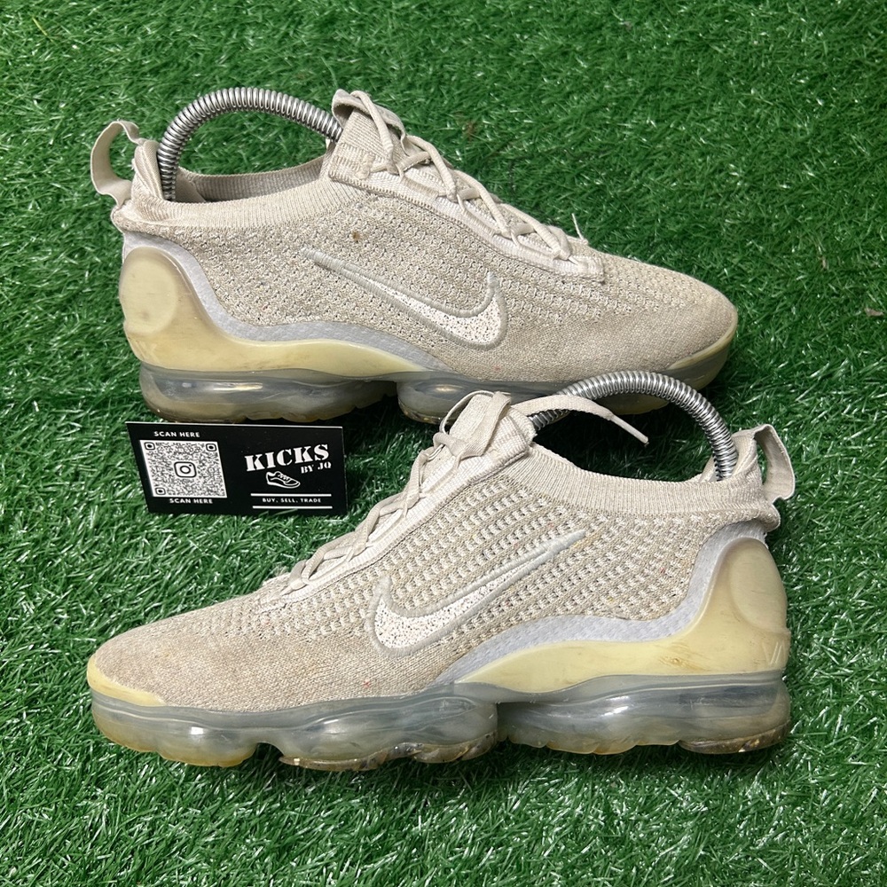 Nike Air VaporMax 2021 FK White Pure Platinum Women Size 8 (DC4112-100)